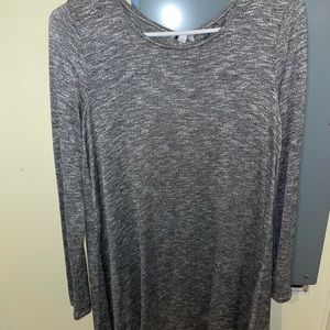 Grey long sleeve dress